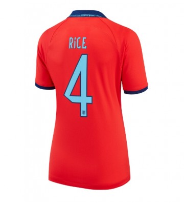 Lacne Ženy Futbalové dres Anglicko Declan Rice #4 MS 2022 Krátky Rukáv - Preč